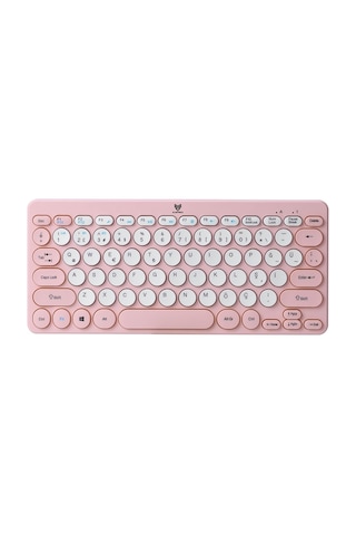 Blueforce Bt-k95 2,4ghz Wireless + Bluetooth Kablosuz Sessiz Klavye Pembe Çift Modlu Telefon Tablet Mac Uyumlu Sku: Smgstk4877fc9dab