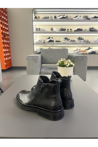 Lfr-f094 Derı Merdane Bot Siyah Siyah