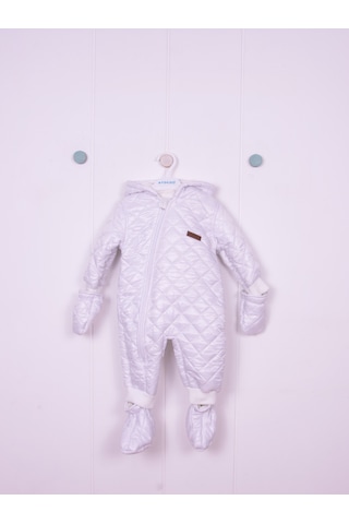 Ekru Mikro Kozmonot Eldiven Patikli Astronot Tulum Ekru