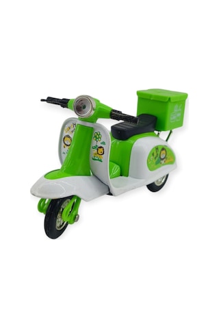 Çek Bırak Metal Vespa Motor 12 Cm - Fy361a-12d-yeşil