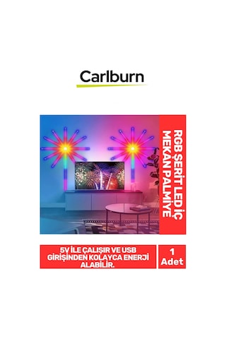 Özel Üretim Ip20 Koruma 5v Usb Giriş Yapıştırılabilen Rgb Şerit Led İç Mekan Palmiye Aydınlatma