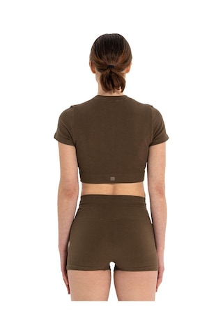 Inguz Seamless Pamuk T-shirt Kahverengi