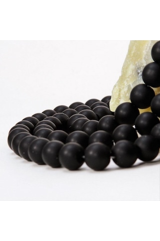 8 Mm Orjinal Mat Onix Doğal Taş - Siyah N145