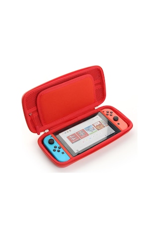 Nintendo Switch/switch Oled Oyun Konsolu Koruyucu Taşıma Ve Seyahat Çantası Kırmızı