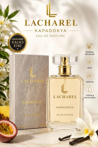 Lacharel Kapadokya Kadın Eau De Parfum 100 Ml Tropikal Meyveli Misk Vanilyalı Parfüm Ferah