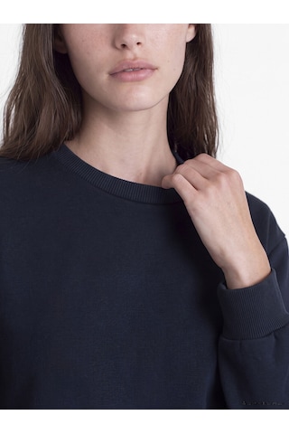 Lcw Modest Lacivert Bisiklet Yaka A Kesim Sweat Elbise
