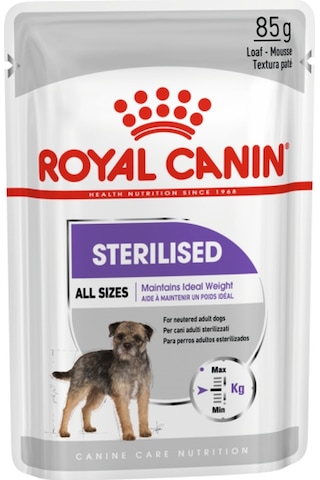 Royal Canin Sterilised Kısırlaştırılmış Yetişkin Köpek Maması 12 x 85 G