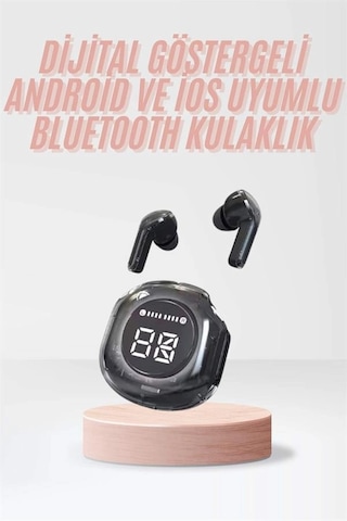 Yeni Nesil Bluetooth Kulaklık Dijital Göstergeli Dokunmatik 5.3 Kablosuz Belirtilmemiş