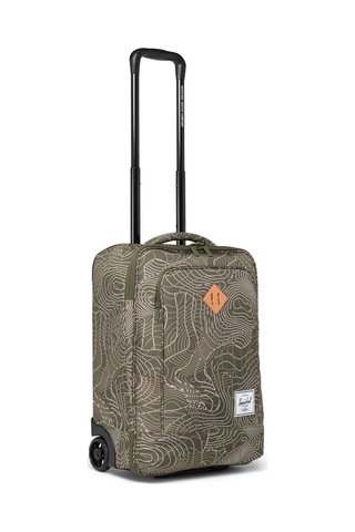 Herschel Heritage Softshell Carryon Unısex Kabin Boy Valiz 40082 Ivy Green Topography Çok Renkli