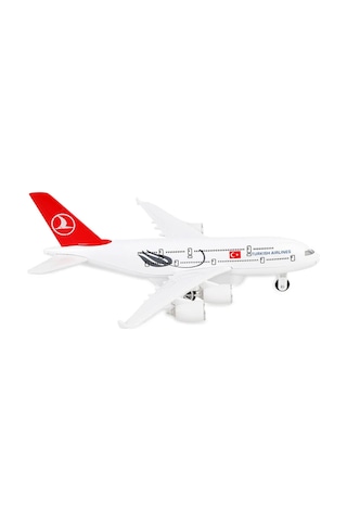 Türk Hava Yolları Thy Metal Oyuncak Uçak Çek Bırak Die-cast Yolcu Uçağı Maketi 23 Cm