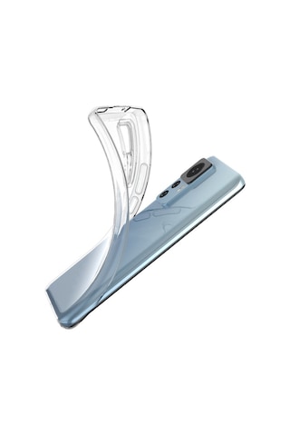 Xiaomi Mi 12T Pro Uyumlu Kamera Korumalı 3D Şeffaf Silikon Kılıf