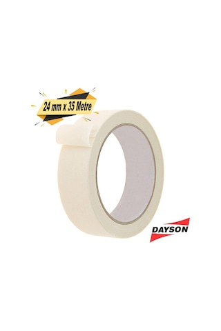 Dayson Maskeleme Bandı Kağıt Bant Beyaz 24 Mm X 35 Metre