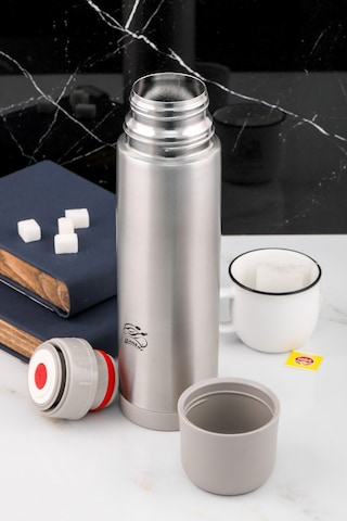 Cooker 0.75 Litre Çelik Termos Gri Ckr2002 Gri