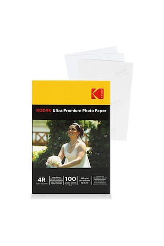 Kodak Photo Paper 4R Glossy-Parlak 10X15 -100'Lük 260G