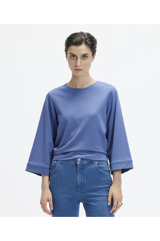 Yargıcı Sırt Detayli Sweatshirt Lacivert
