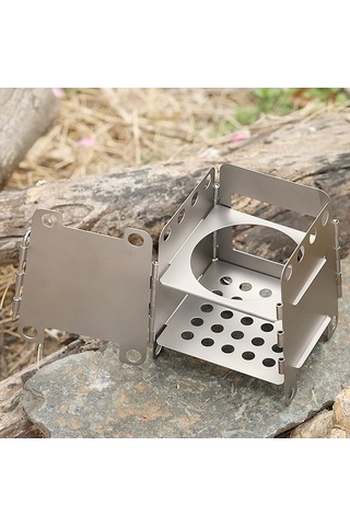 Tongxida Kampanyalı Titanyum Katlanır Ahşap Ocak - Outdoor Pratik Çözüm, Çok Renkli Çok Renkli