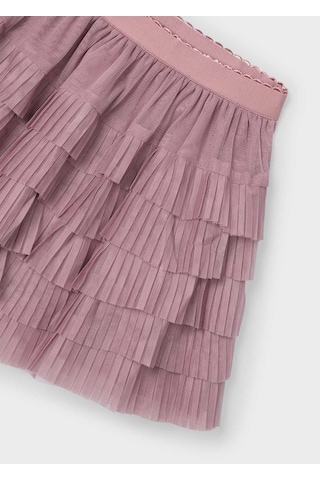 Kız Çocuk Pılelı Tul Etek Pembe SiYAH