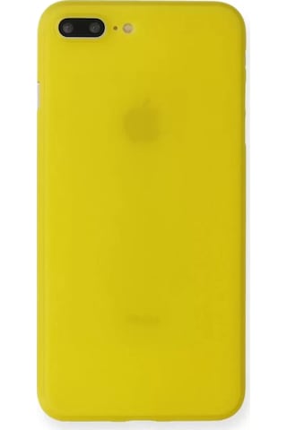 Newface Apple iPhone Uyumlu 7 Plus Kılıf Pp Ultra İnce Kapak - Sarı Belirtilmemiş
