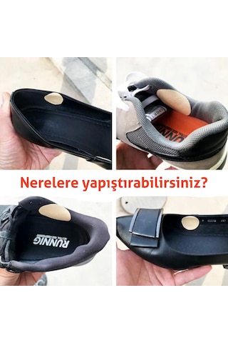 Suni Deri Ayakkabı Tamir Yaması Topuk Desteği Arkası Yapışkanlı