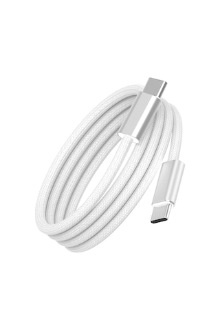 Wiwu Wi-c101 Essen Serisi Type-c To Type-c Hızlı Şarj Özellikli Data Ve Şarj Kablosu 240w 1.5m Beyaz