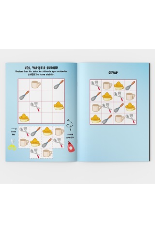 Çocuklar için Sudoku - Seviye 3 5-6 Yaş