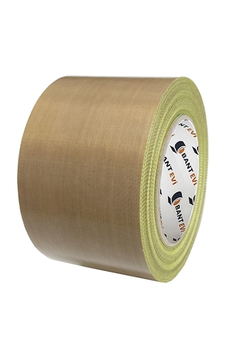 Teflon Bant 75mmx10mt Yapışkanlı Teflon Kaplı Cam Kumaşı Ptfe