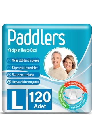 Paddlers Bel Bantlı Yetişkin Hasta Bezi L 4 x 30'lu