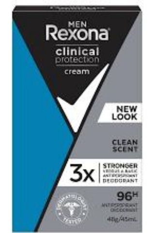 Men Clinical Protection Stick Deodorant Clean Scent 45 Ml