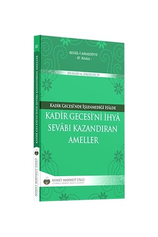 Kadir Gecesini Ihya Sevabı Kazandıran Ameller
