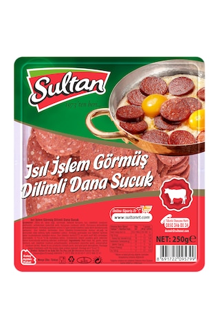 Sultan Etçi Dilimli Sucuk 250 G