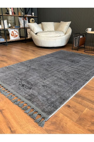 Saraz Halı Puffy Kabartma Desenli Yıkanabilir Kaymaz Taban Salon Halısı Mutfak Koridor Halısı S51