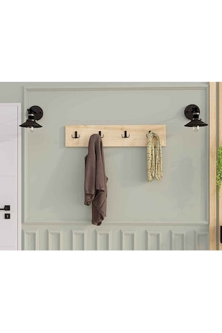 Decormet 4lü Askılık Safir Meşe Diğer