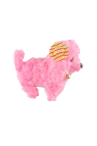 Oyuncak Pelüş Köpek Sevimli Köpek Sesli Hareketli Pembe