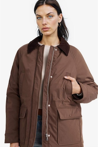 Defacto Regular Fit Kontrast Yaka Fermuarlı Parka F3558ax25wnbn530 Kahve