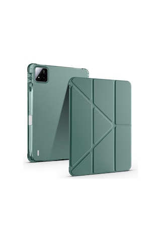 Xiaomi Pad 8 Kalem Bölmeli Standlı Tablet Kılıf 4 Kademeli Standlı Pu Silikon Darbe Korumalı Kapak Tr Standlı Kapak