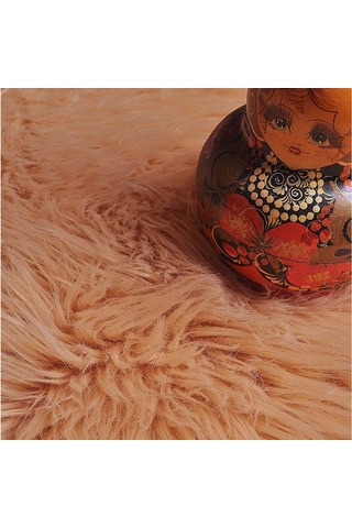 Soft Peluş Kuzu Postu Camel