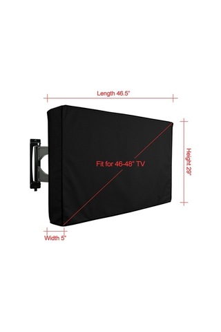 Createtech Dış Mekan Tv Kılıfı - 9 Boyut Seçeneği, Yağmur-kar-güneş Koruma