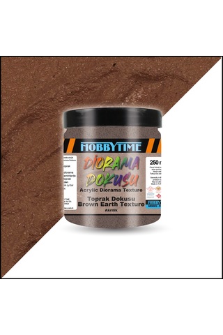 Hobbytime 594 250 Ml. Toprak Dokusu, Kahverengi Brown Earth Texture