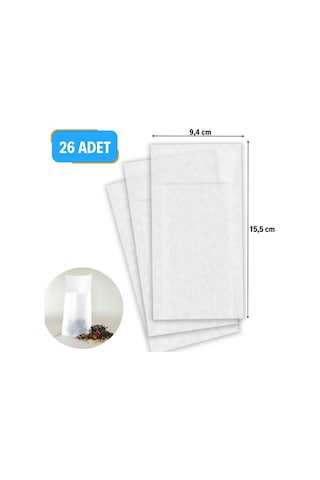 26 Adet Pratik Kullan At Çay,bitki Çayı,filtre Kahve Demleme Poşe