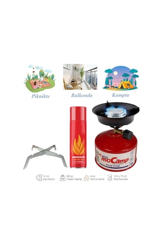 İksa Mocamp Kamp Ocağı Seti Çok Renkli