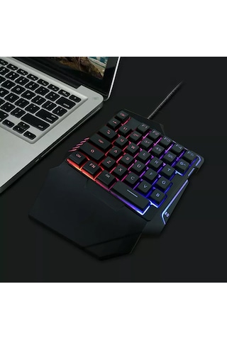 Hk Tech G7 Rgb Tek El 35 Tuşlu Kablolu Oyun Klavyesi