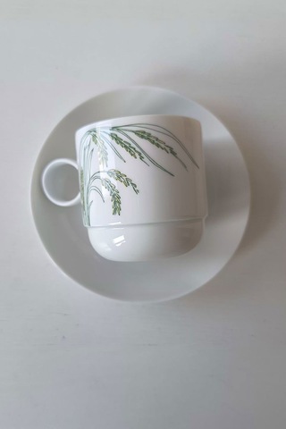 Hint Pirinci Desenli Vintage Çay Fincanı Seti 2 Parça Beyaz-krem