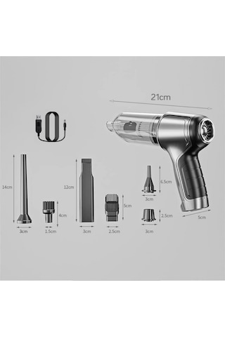 NYF HL-107 120 W Dinamic Şarjlı Araç Süpürgesi Yeşil