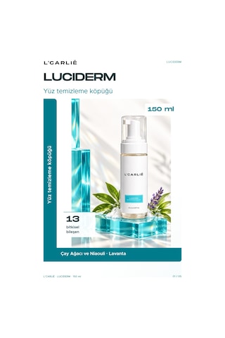L'carlıe Luciderm Yüz Temizleme Köpüğü Günlük Kullanım 150 Ml