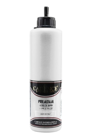 Cadence Premium Akrilik Boya 500 ML 0001 Beyaz
