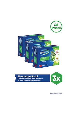 Theranatur Pastil Ahududu Aromalı 16'lı 3 Adet