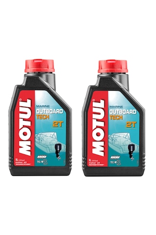 Motul Outboard Tech 2T 2 Zamanlı Tekne Motor Yağı 1 L 2 Adet