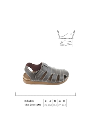Gezer Yazlık Erkek Cırtlı Ayarlanabilir Rahat Taban Sandalet Gk1yme.00141.15.0sn.ı99 Kahverengi