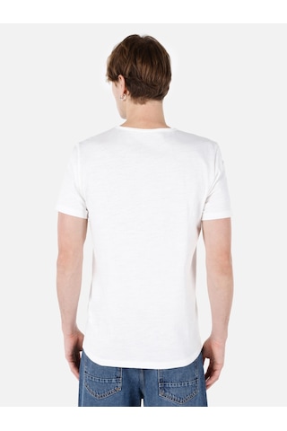 Colin's Colins Regular Fit Bisiklet Yaka Beyaz Erkek Kısa Kol Tişört Cl1058580 Beyaz