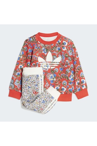 Adidas Jy3018 Crew Set Çocuk Eşofman Takımı Kırmızı